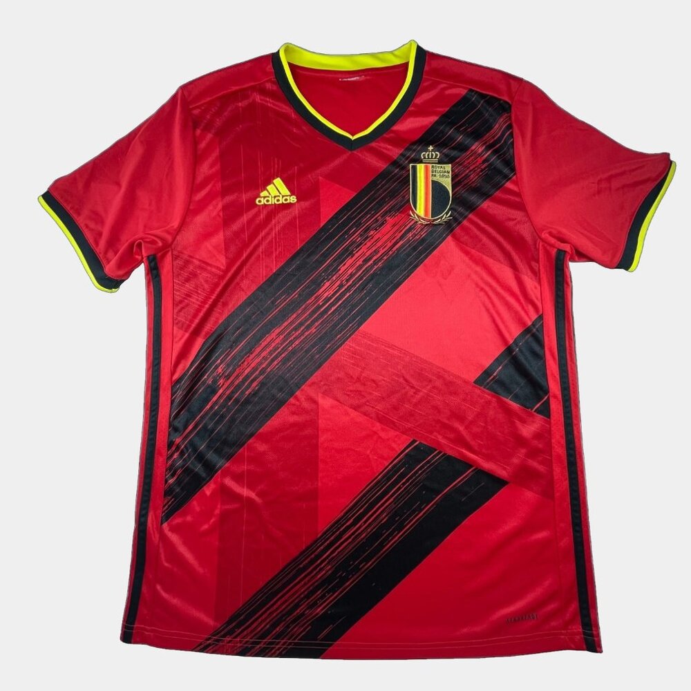 Belgium 2020/21 Home Royal Belgian Euro2020 Football Soccer Jersey Adidas Size L